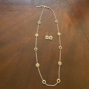 Brighton necklace and earrings set